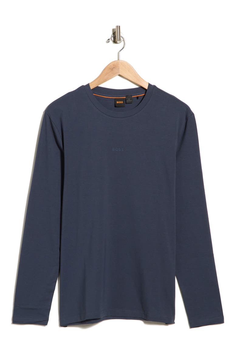 Tchark Stretch Cotton Sweatshirt, Main, color, DARK BLUE
