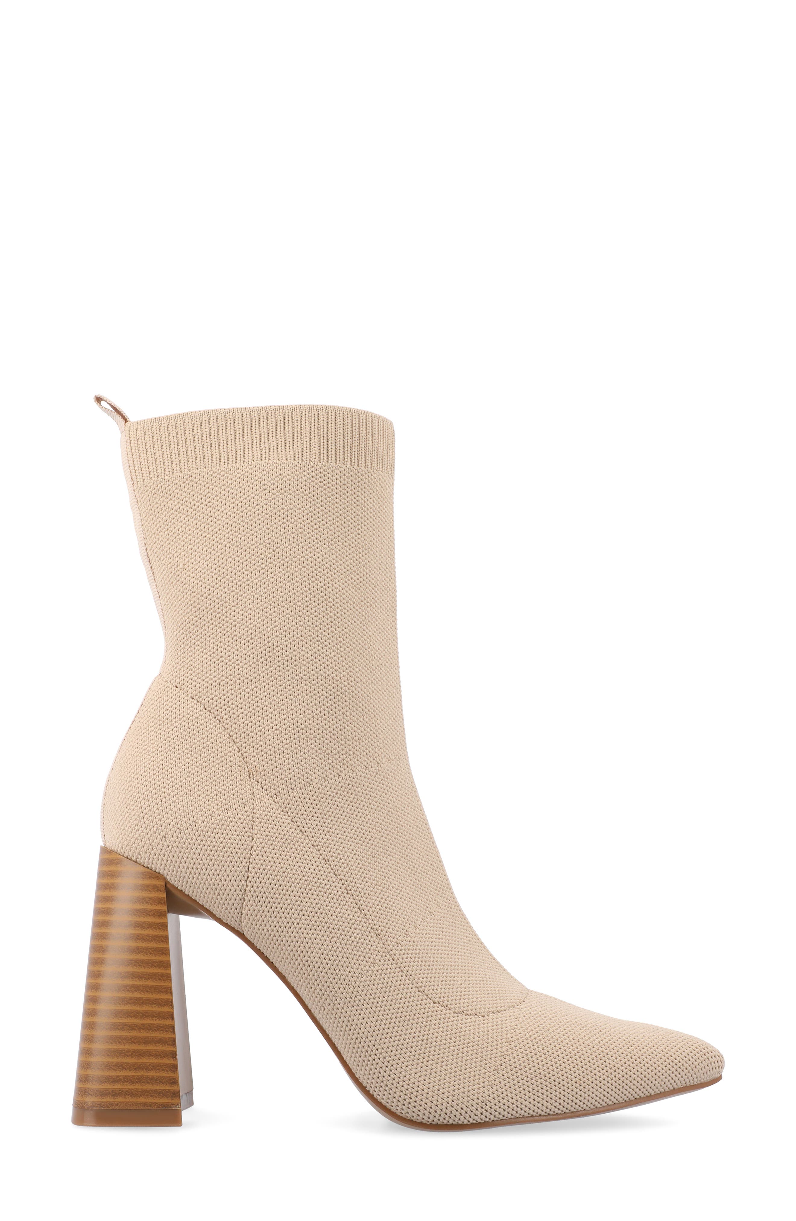 Journee Collection Noralinn Bootie, Alternate, color, Beige