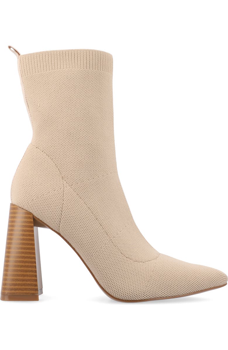 Journee Collection Noralinn Bootie, Alternate, color, Beige