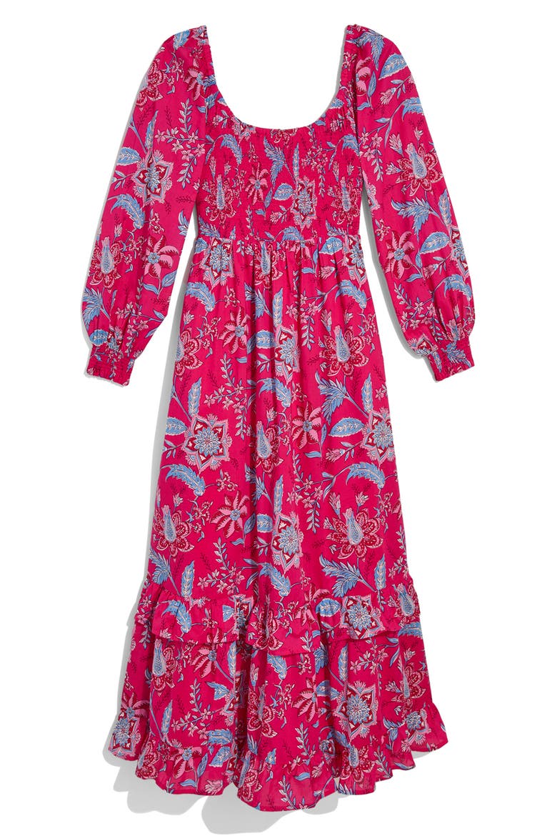 long sleeve winery dress Mosaic Vineyard Maxi Dress