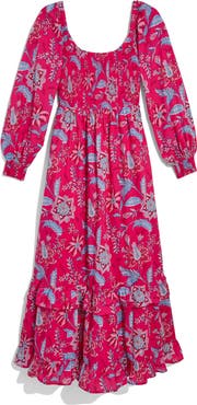 vineyard vines Ellen Long Sleeve Cotton Maxi Dress
