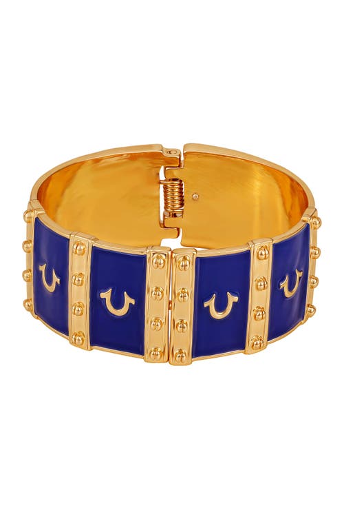 True Religion Statement Cuff Bracelet In Blue