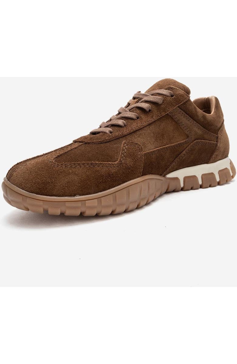 Forever & Always Shoes Lars Leather Sneaker, Alternate, color, Cognac Suede