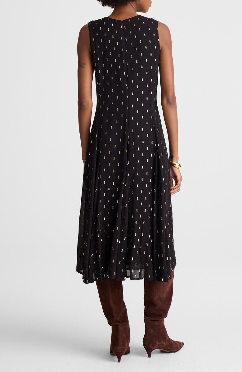 Madewell Sleeveless Flare Midi Dress, Alternate, color, Crinkle