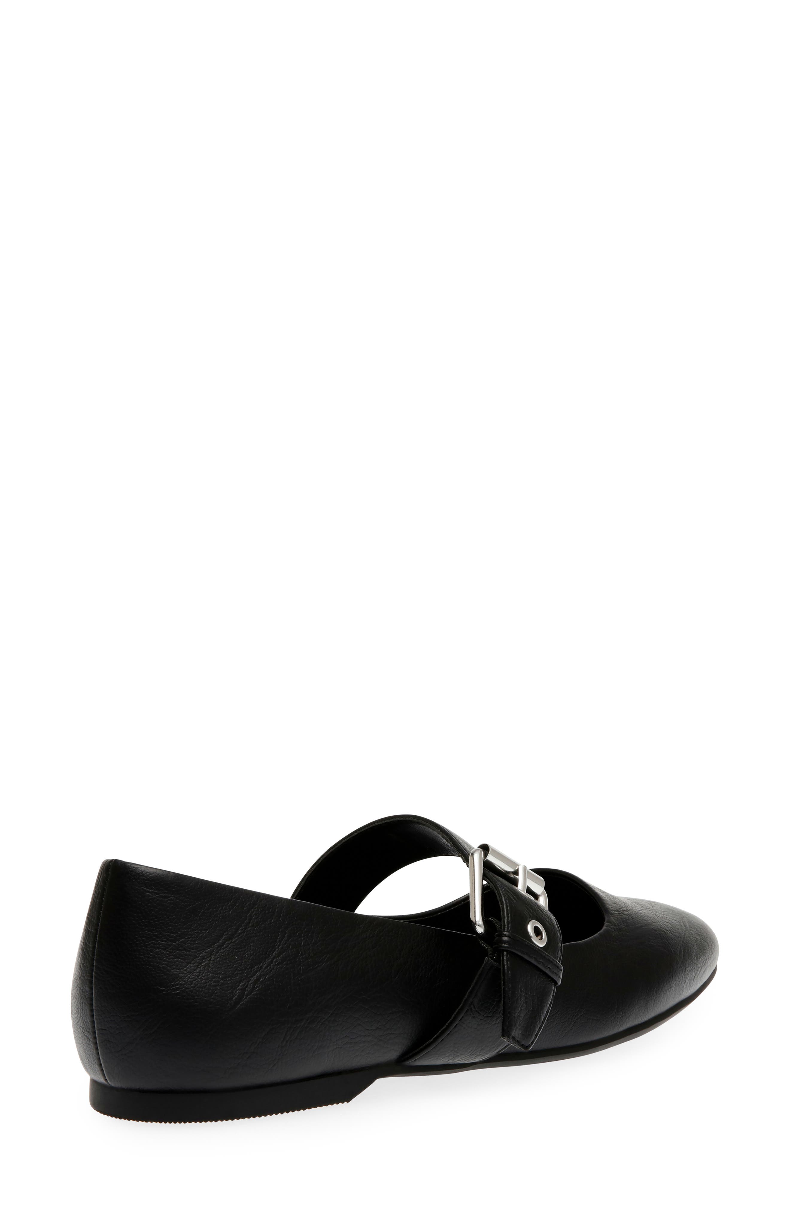 Mellie Mary Jane Flat, Alternate, color, BLACK