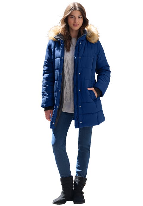 Plus Size Classic Length Puffer Coat