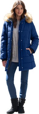 Roaman's Plus Size Classic Length Puffer Coat