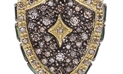 Armenta Women's Old World Sterling Silver, 18k Yellow Gold, Tourmaline & Diamond Shield Pendant Necklace In Silver