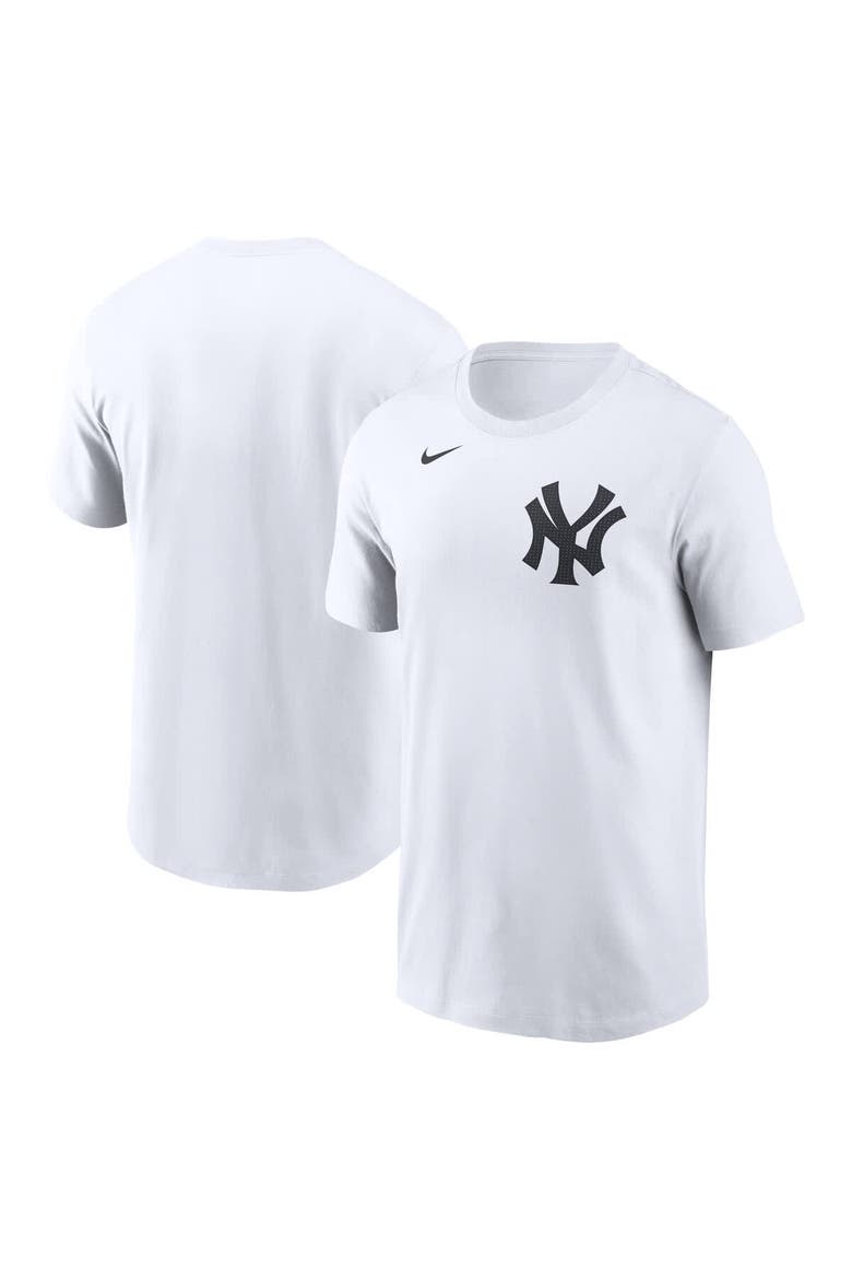 Men's Nike White New York Yankees Fuse Wordmark T-Shirt, Main, color, White