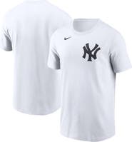 Nike Men's Nike White New York Yankees Fuse Wordmark T-Shirt