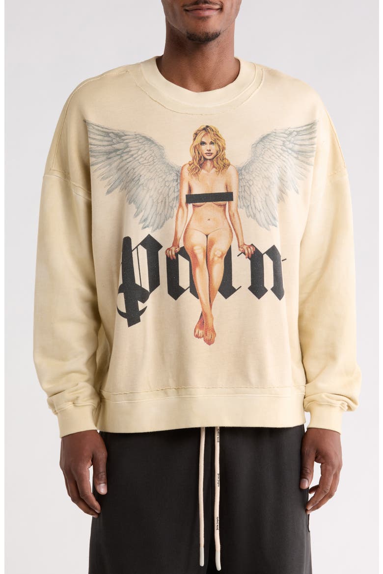 Angel Logo Graphic T-Shirt, Main, color, IVORY