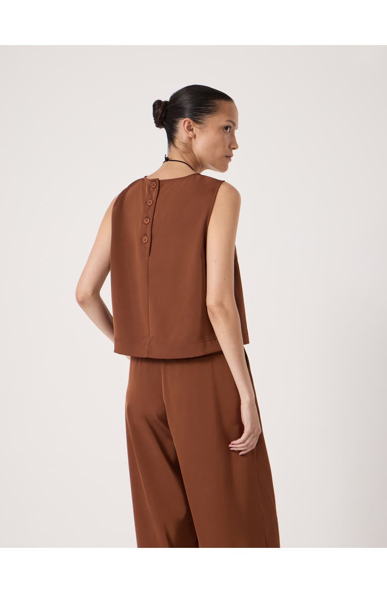 Hush Vera Satin Shell Top, Alternate, color, Toffee Brown
