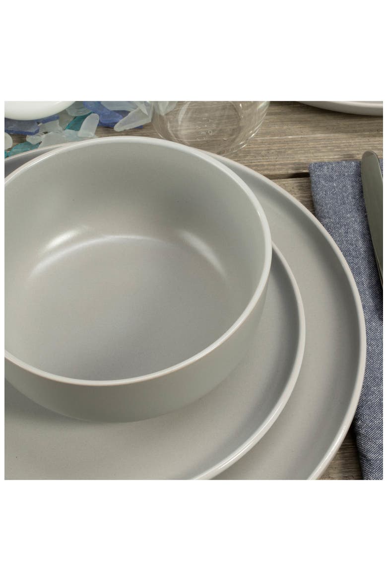 12-Piece Temp Stoneware Dinnerware Set, Alternate, color, STONE