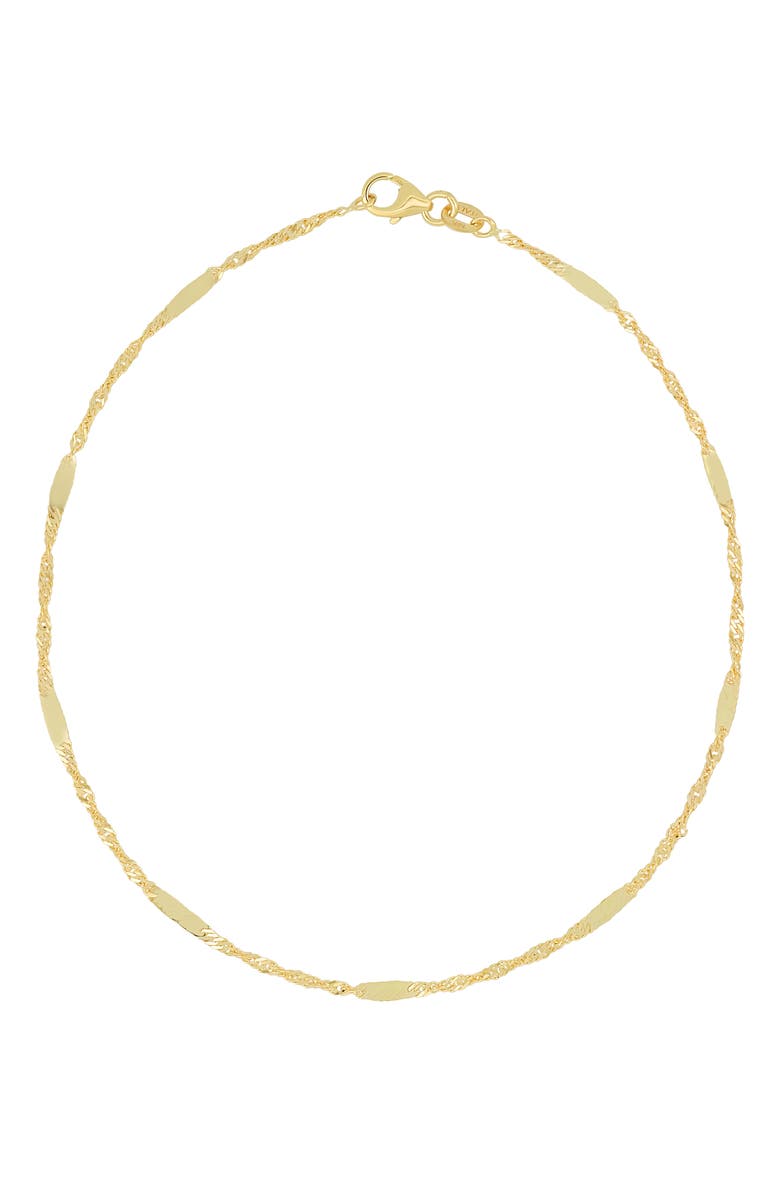 Bony Levy 14K Gold Chain Anklet, Main, color,