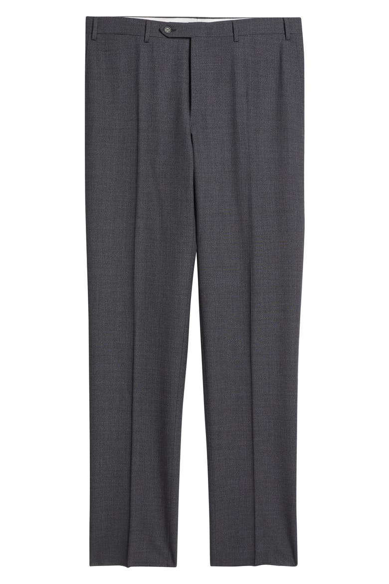 Siena Regular Fit Impeccabile Wool Suit Pants, Main, color, CHARCOAL