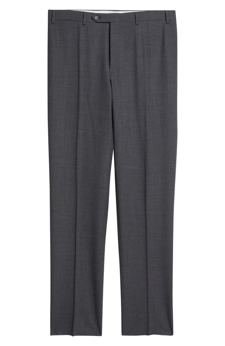 Canali Siena Regular Fit Impeccabile Wool Suit Pants, Main, color, Charcoal