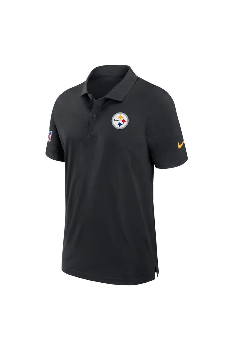 Men's Nike Black Pittsburgh Steelers 2024/25 Sideline Performance Polo, Alternate, color, Black