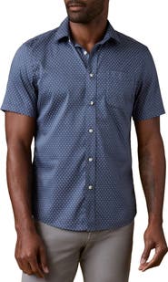 Faherty Movement Short Sleeve Button-Up Shirt