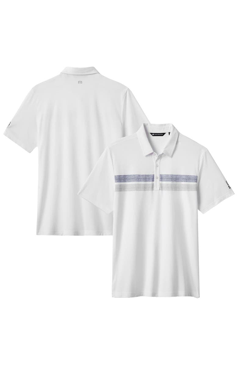 TravisMathew Men's TravisMathew White Seattle Mariners Top Recruit Tri-Blend Polo, Alternate, color, White