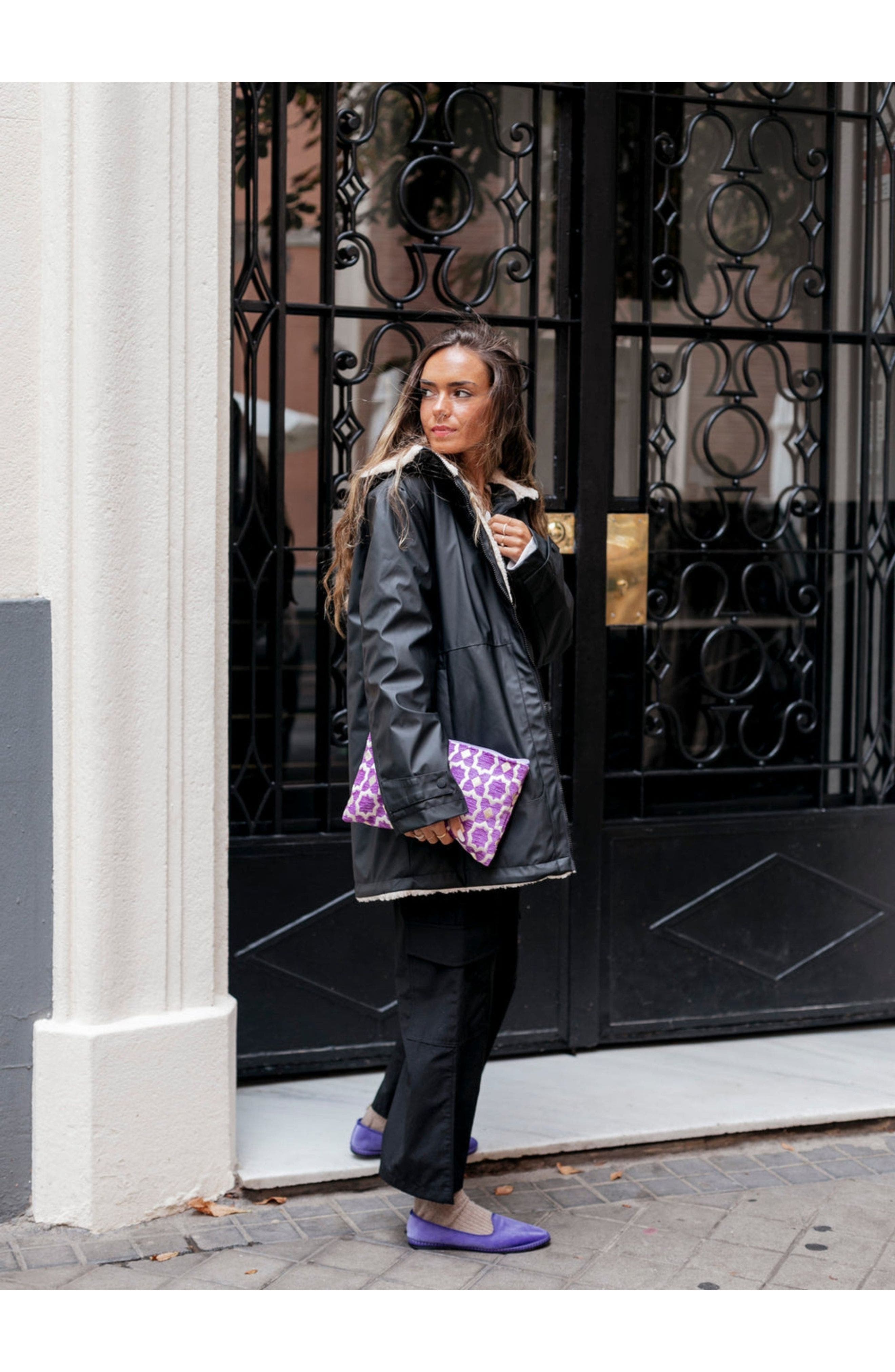 Menina Step Furlane Velluto Slipper, Alternate, color, Purple