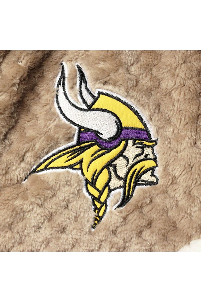Women's G-III 4Her by Carl Banks Black/Cream Minnesota Vikings Riot Squad Sherpa Full-Snap Jacket, Alternate, color, Black