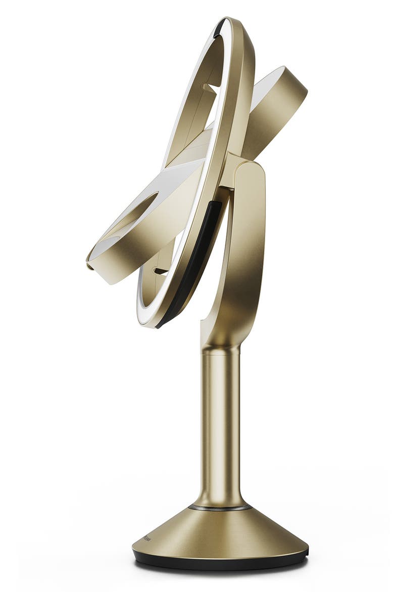 Sensor Mirror Trio, Alternate, color, MATTE GOLD STEEL