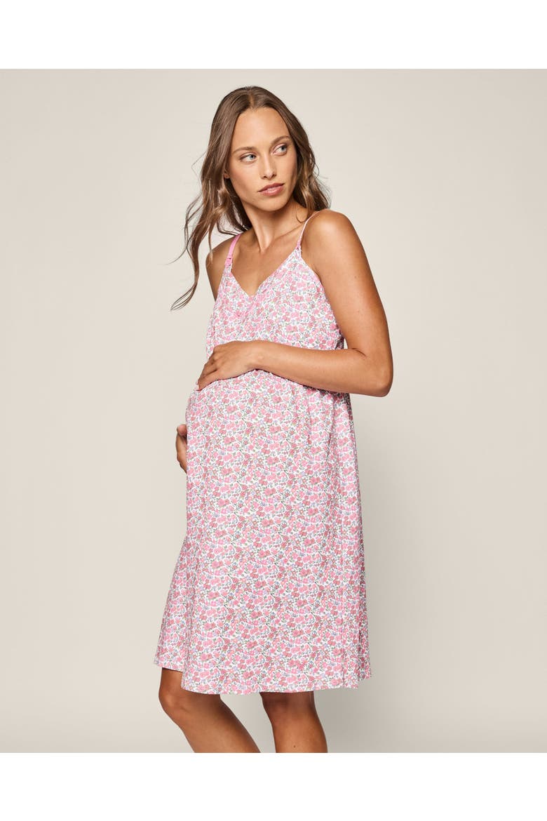 Women's Fleur de Rose Maternity Nightgown, Alternate, color, Pink