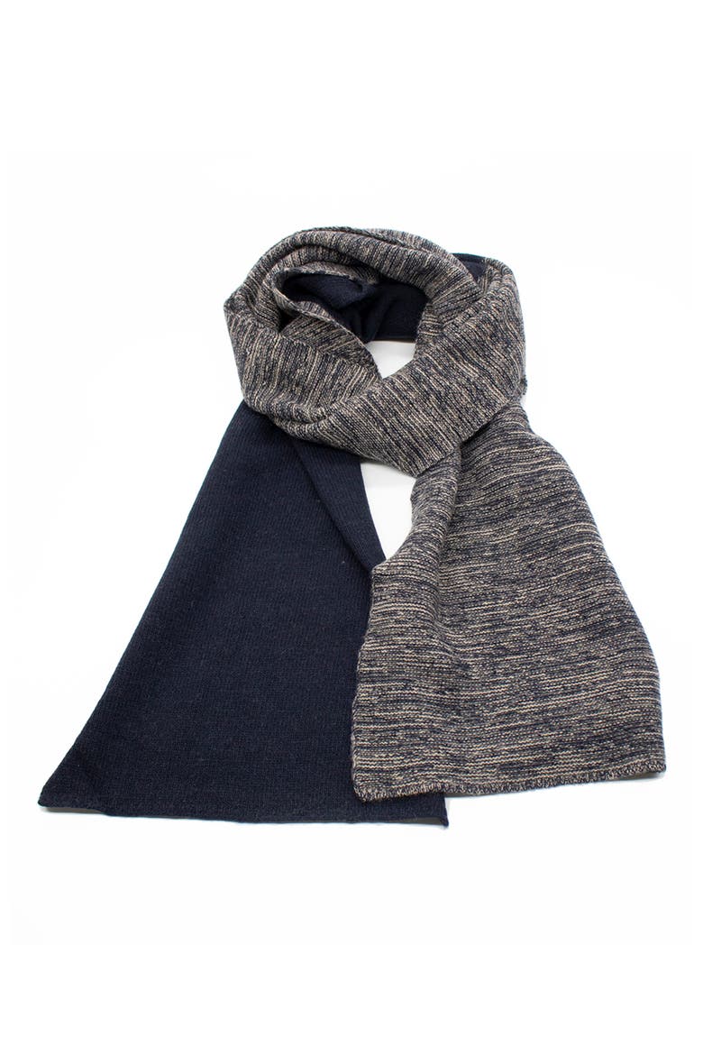 Colorblock Cashmere Scarf, Main, color, NAVY/NILE z/dnu