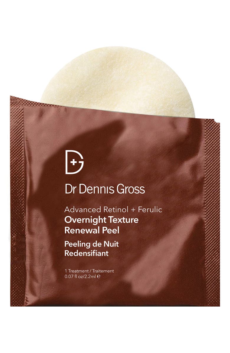 Dr. Dennis Gross Skincare Advanced Retinol + Ferulic Overnight Texture Renewal Peel, Main, color,