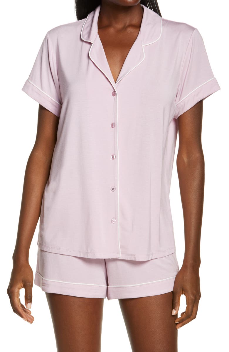 Nordstrom Lingerie Moonlight Short Pajamas, Main, color, Purple Fragrant