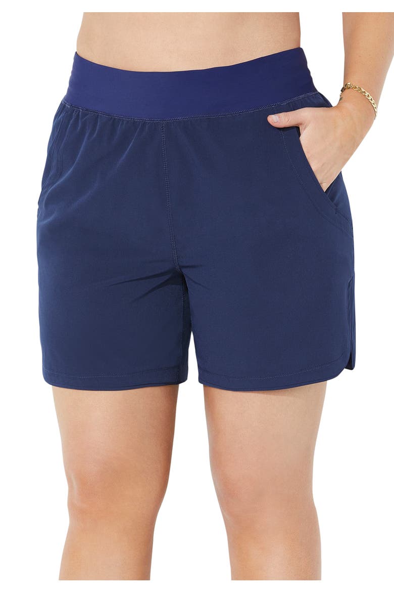 Quick Dry Swim Short, Main, color, Navy