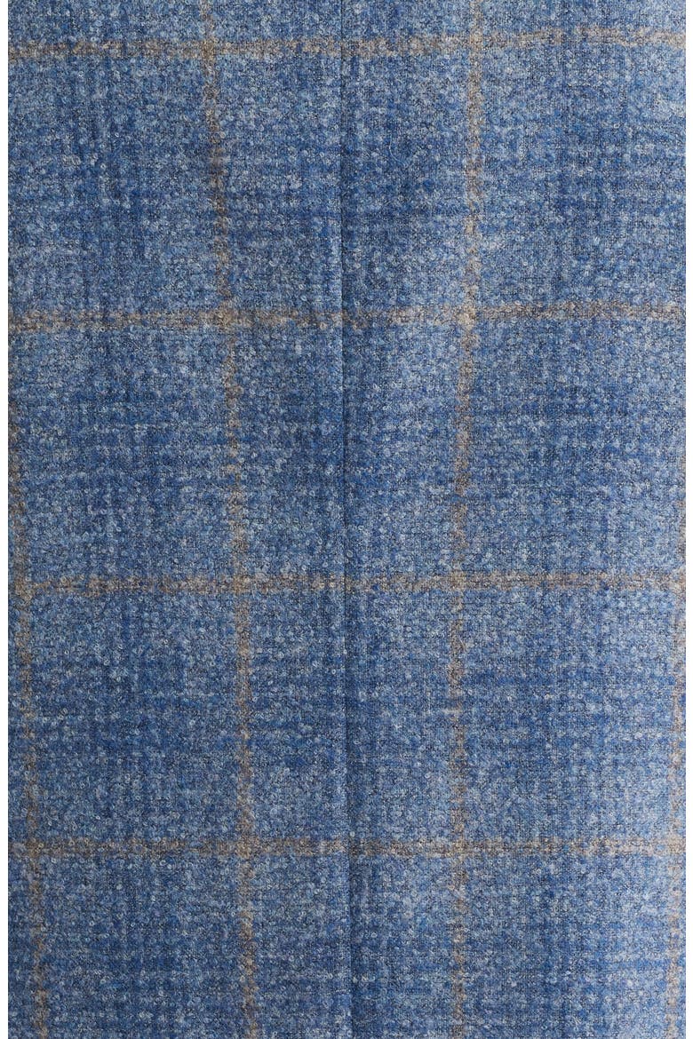 McAllen Blue Windowpane Check Soft Constructed Alpaca & Wool Blend Sport Coat, Alternate, color, BLUE