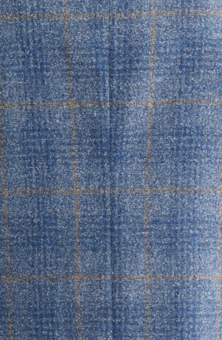 Jack Victor McAllen Blue Windowpane Check Soft Constructed Alpaca & Wool Blend Sport Coat, Alternate, color, 