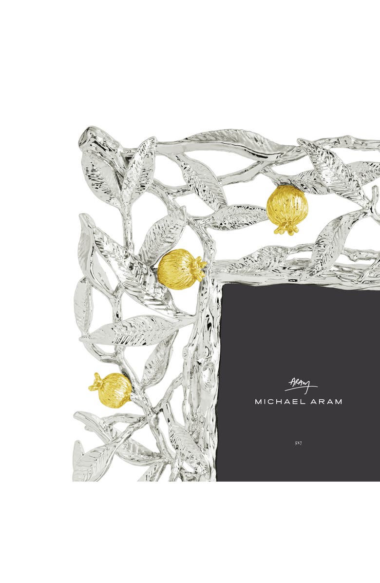 Michael Aram Pomegranate Convertible Easel Picture Frame, Alternate, color, Gold/ Silver