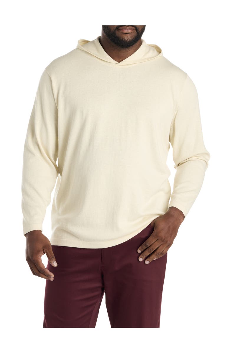 Oak Hill by DXL Big
Tall Lightweight Performance Hoodie, Main, color, Almond Milk