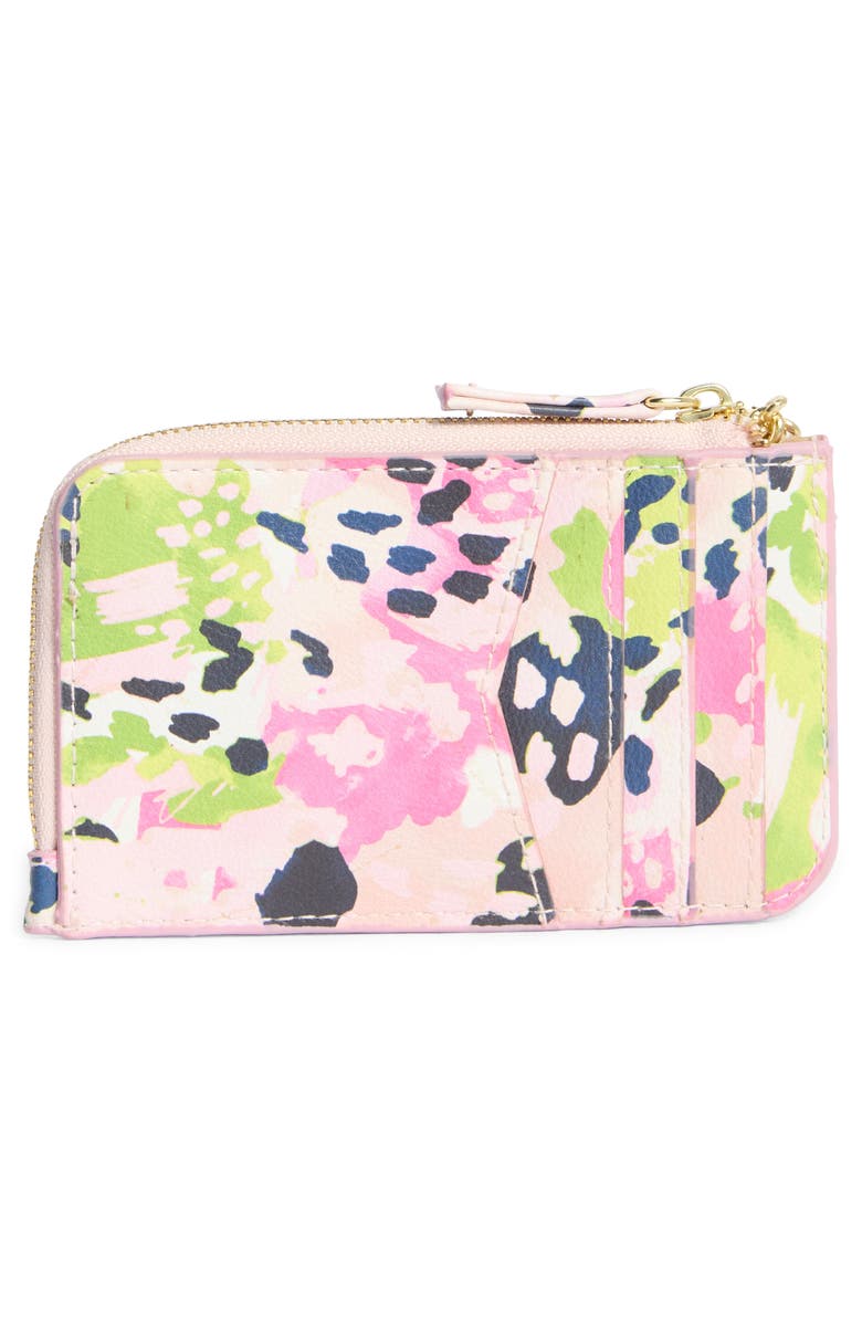 MUNDI SMALL LEATHER GOODS Penny Chain Wallet, Alternate, color, Mutli Brush Collage