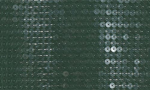 Conner Ives Long Sleeve Sequin Jersey Minidress In Green