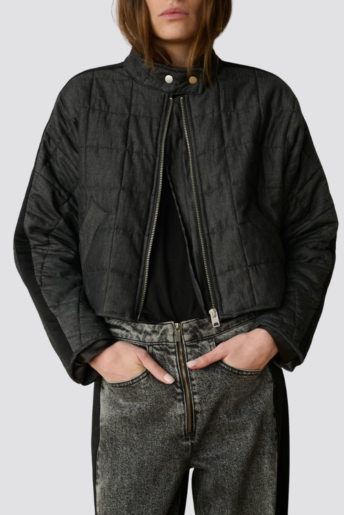 Tt Studios Caroline Moto Jacket In Black