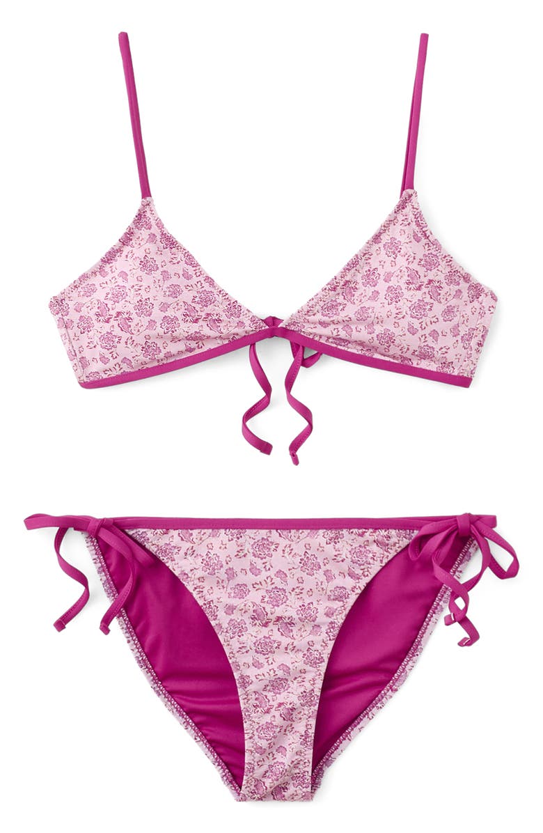 MANGO TEEN Floral Two-Piece Swimsuit, Alternate, color, 