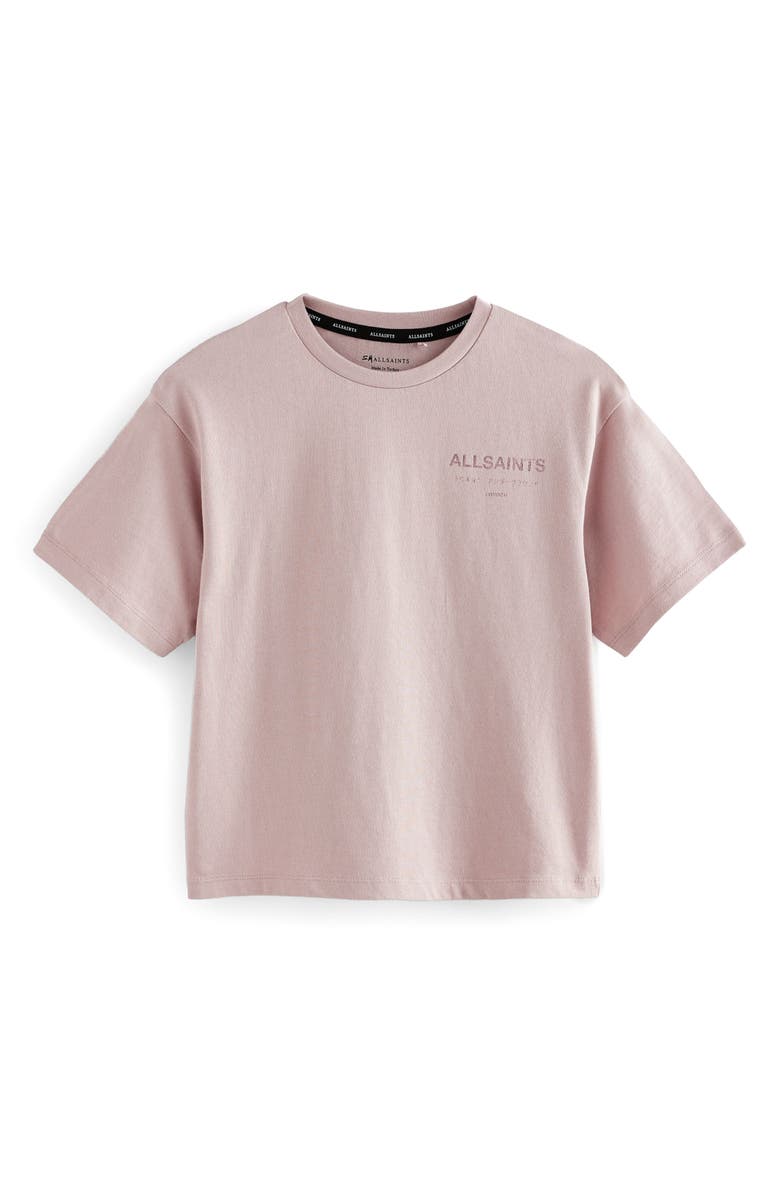 smALLSAINTS by ALLSAINTS Kids' Underground Logo Metallic Cotton Graphic T-Shirt, Main, color,