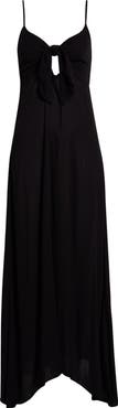 Elan Tie Front Cover-Up Maxi Dress