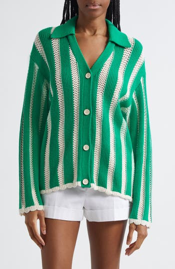 Stripe Knit Cardigan