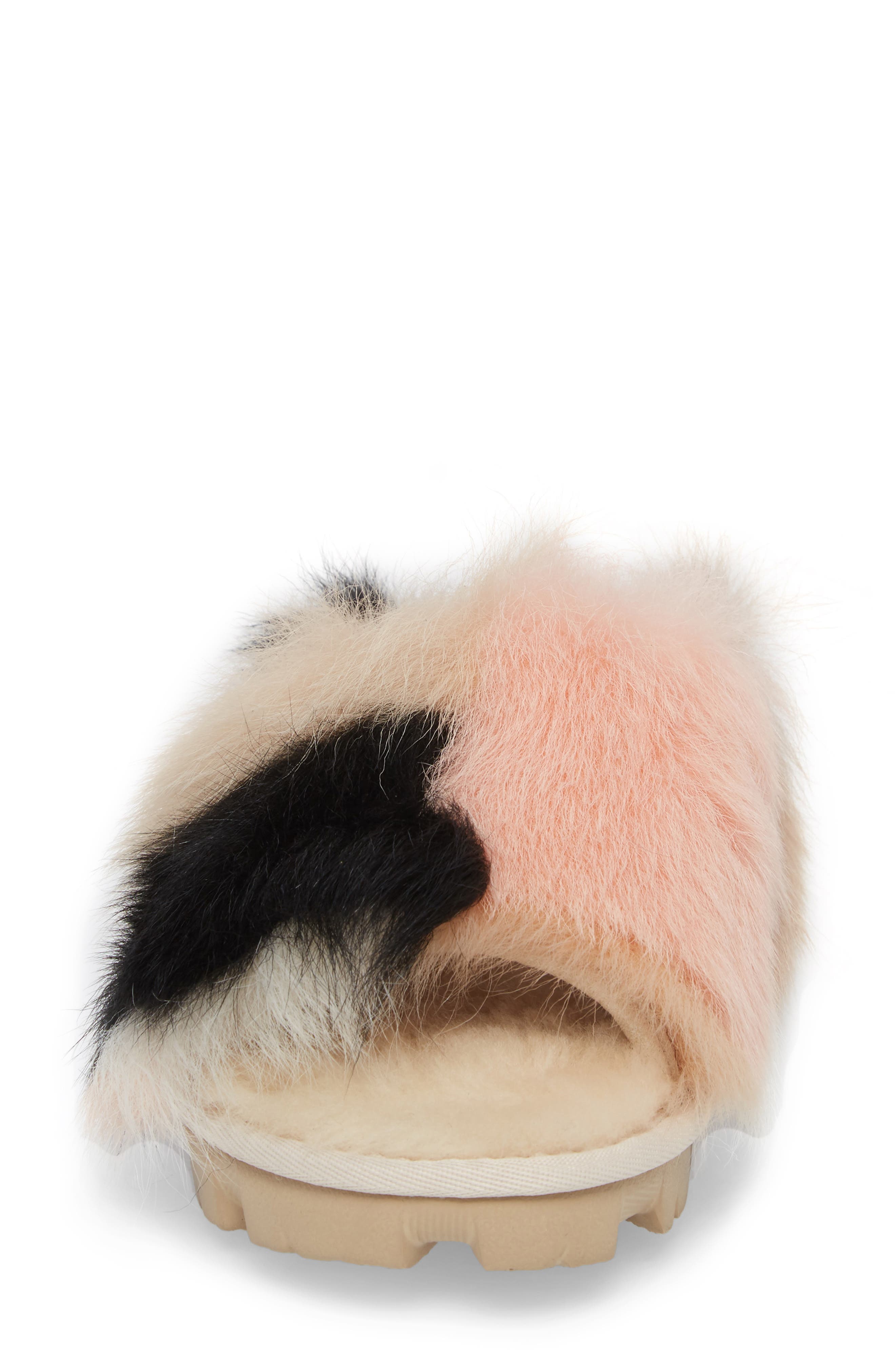UGG<sup>®</sup> Shag It Crazy Genuine Toscana Shearling Slide Sandal, Alternate, color, 