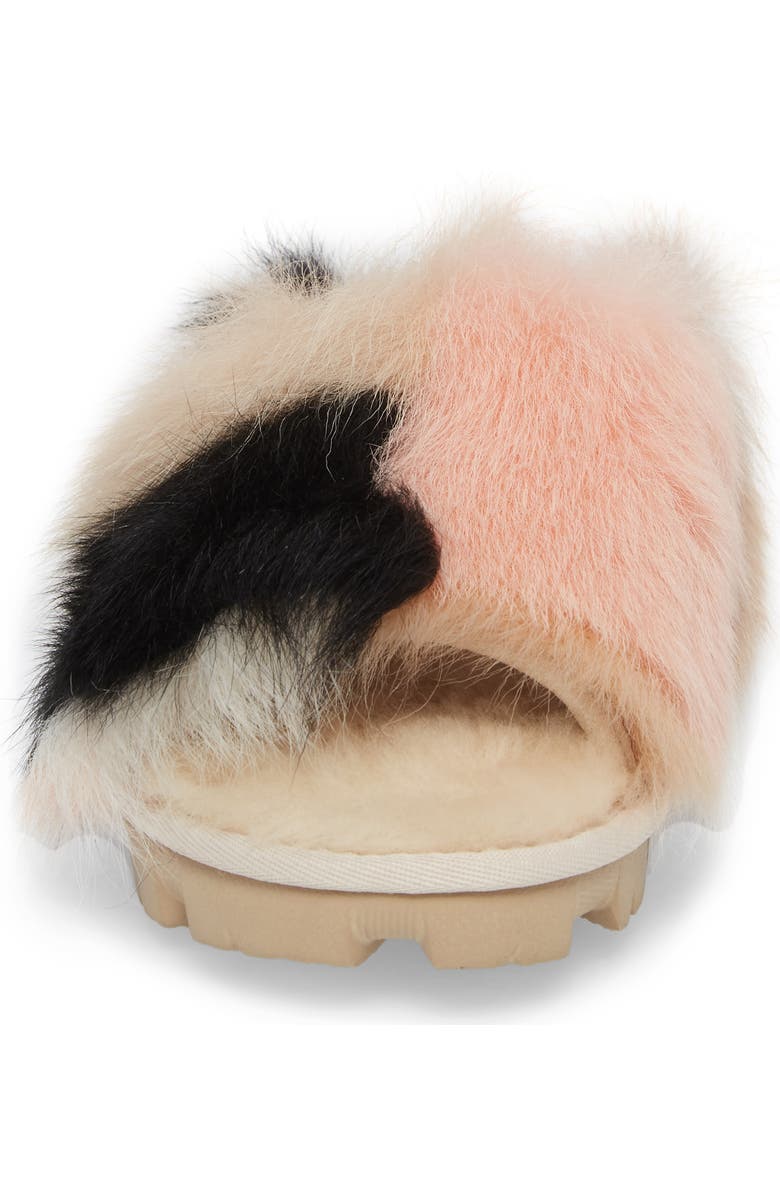 UGG<sup>®</sup> Shag It Crazy Genuine Toscana Shearling Slide Sandal, Alternate, color,