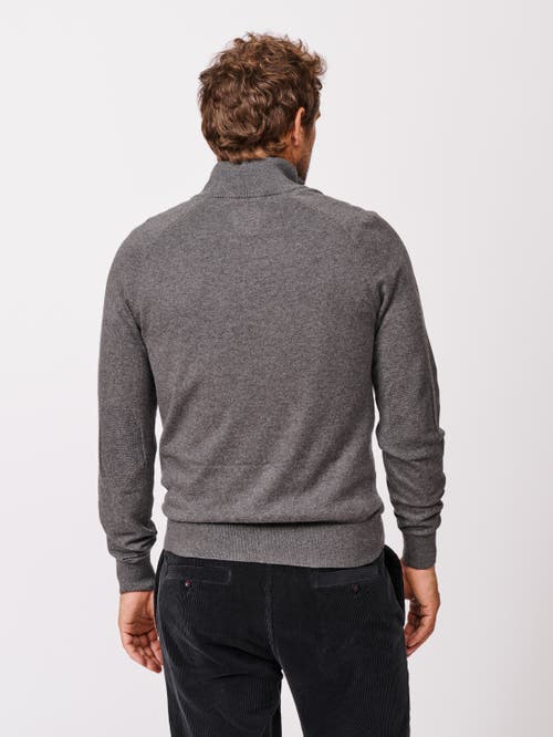 Aubin Bonby Zip Neck Sweater In Gray