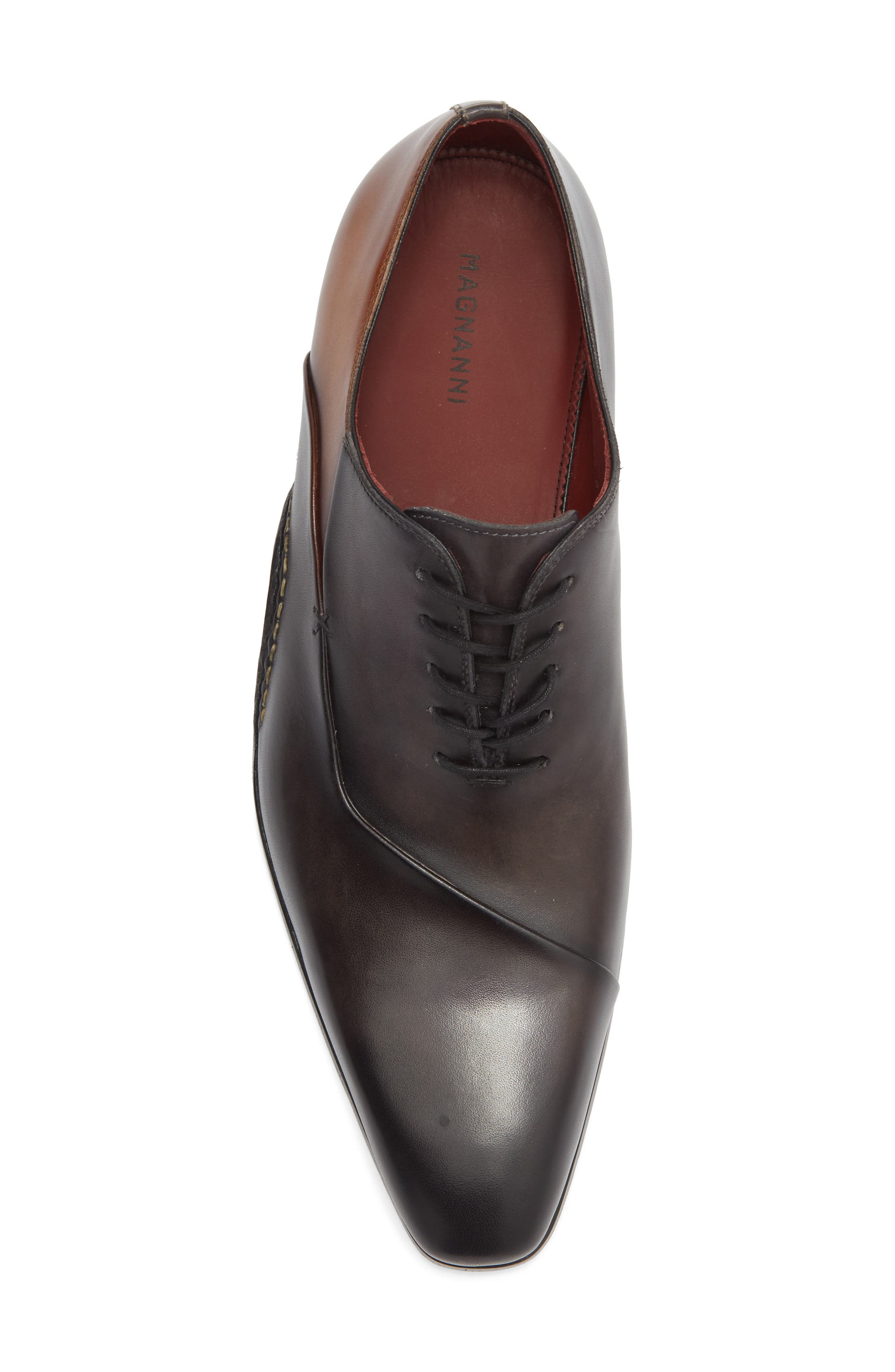 Atilio Cap Toe Oxford, Alternate, color, GREY AND CUERO