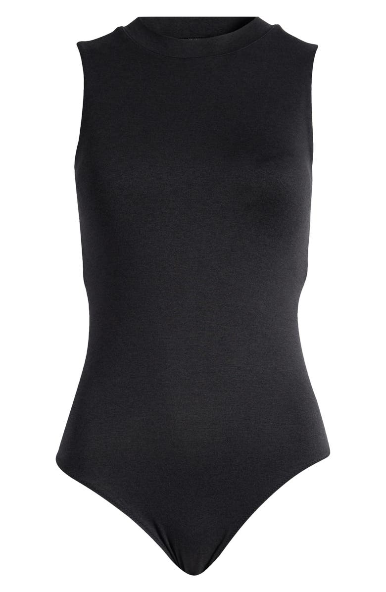 Vuori Halo Mock Neck Sleeveless Bodysuit, Alternate, color, 