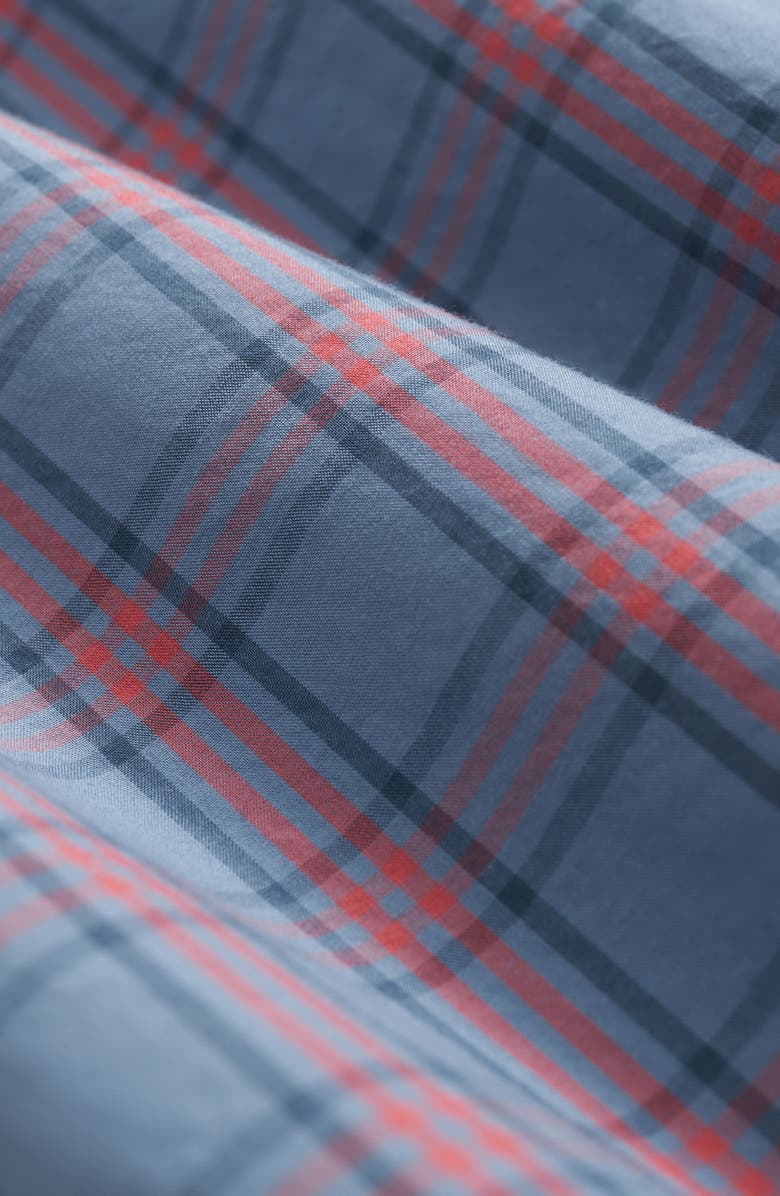 Brooks Brothers Friday Check Cotton Poplin Button-Down Shirt, Alternate, color, Quiet Harbor Check