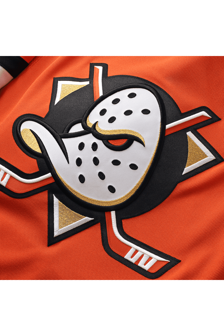 Men's Fanatics Beckett Sennecke Orange Anaheim Ducks Home Premium Jersey, Alternate, color, Orange
