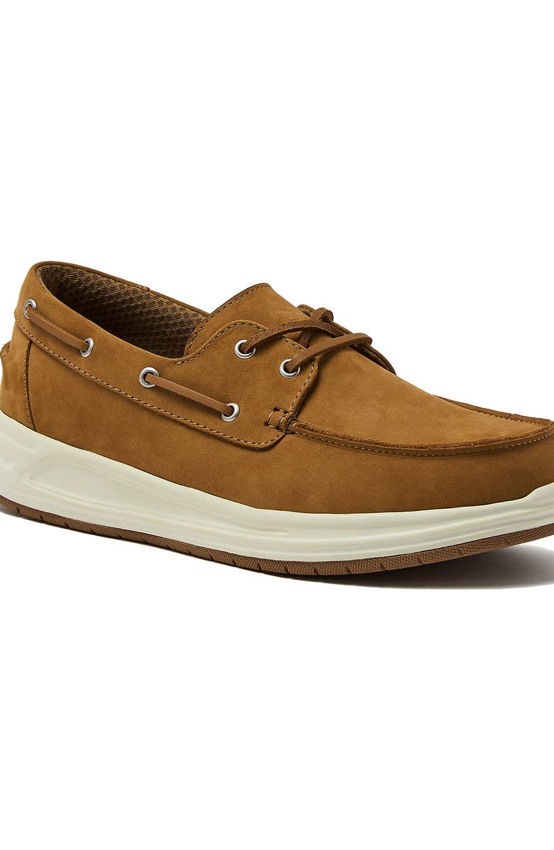 Lands' End Comfort Leather Slip On Boat Shoes, Alternate, color,